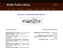 Tablet Screenshot of briellepubliclibrary.org
